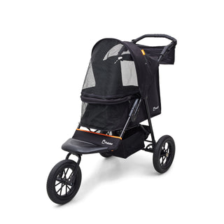 Palster Trek All Terrain Dog Stroller - Midnight Black - Free Rain Cover