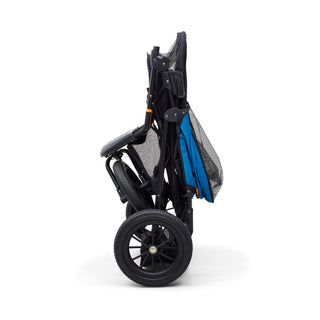 Palster Trek All Terrain Dog Stroller - Black & Harbour Blue - Free Rain Cover