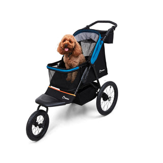 Palster Explorer All Terrain Dog Stroller - Black & Harbour Blue
