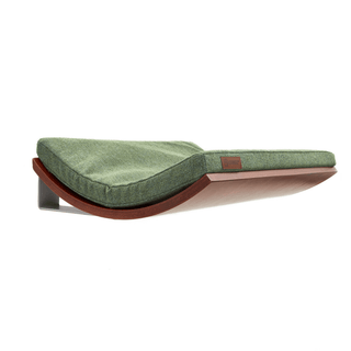 The CHILL Cat Shelf Perch by Cosy & Dozy – Walnut (Multiple Cushion Colours Available)