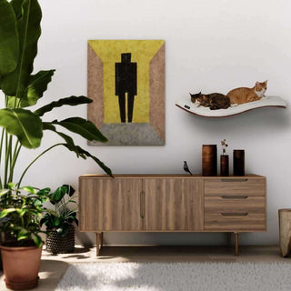 The CHILL DeLuxe Cat Shelf Perch by Cosy & Dozy – Wenge (Multiple Cushion Colours Available)