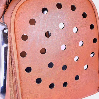 Ibiyaya Portico Deluxe Dog & Cat Transporter Shoulder Bag Carrier - Brown